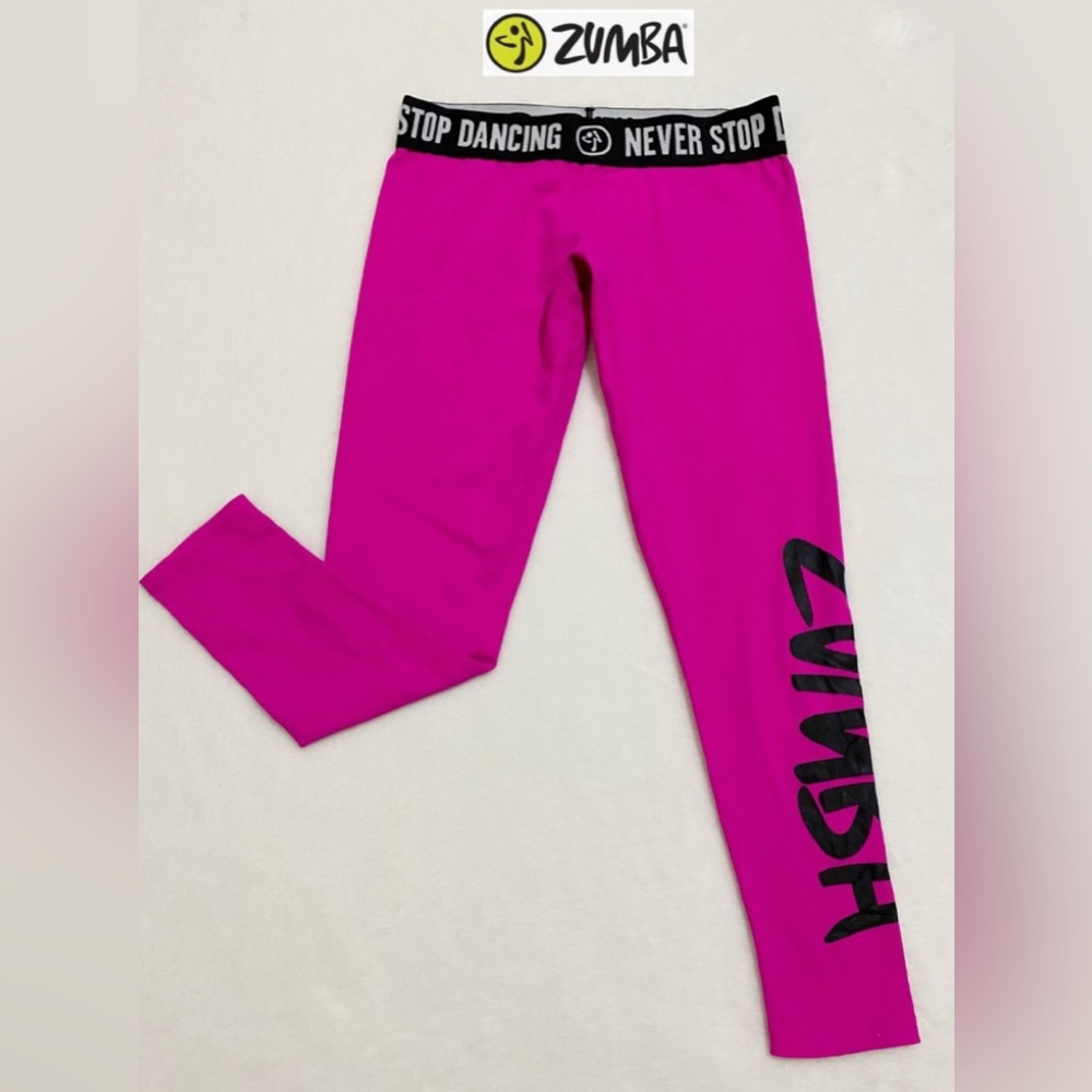 Zumba Fitness - Zumba Wear Never Stop Dancing Pink Leggings Women’s Size Small